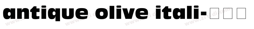 antique olive itali字体转换